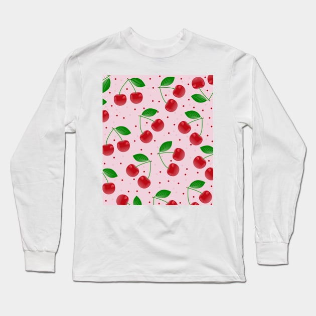 Cherry Long Sleeve T-Shirt by Vintage Dream